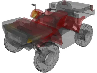 Polaris Sportsman 500 ATV 3D Model