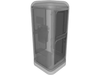 Phone Booth Germany 3D Model