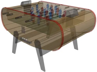 Foosball Table 3D Model