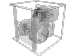 Gas Water Pump 3D Model