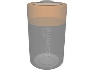 Duracell Battery 3D Model