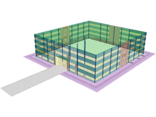 Microchip Office Building 3D Model