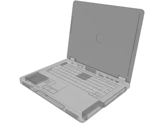 Dell Inspiron 1100 Laptop Computer 3D Model