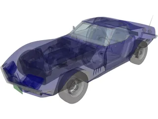 Chevrolet Corvette (1968) 3D Model