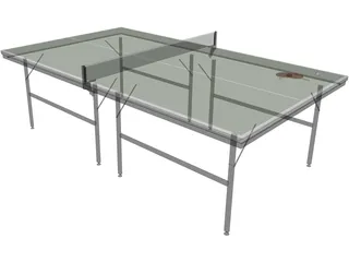 Ping Pong Table 3D Model