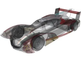 Tata Lemans LMP1 Concept 3D Model