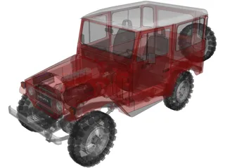 Toyota Land Cruiser FJ40 3D Model