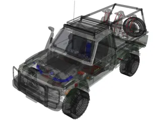 Toyota Land Cruiser FJ40 [Modified] 3D Model