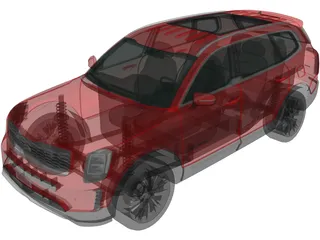 Kia Telluride (2019) 3D Model