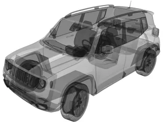 Jeep Renegade Latitude (2015) 3D Model