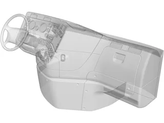 Freightliner Cascadia Dashboard (2015) 3D Model