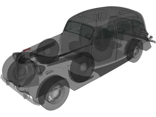 ZIS 101A (1939) 3D Model