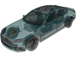 BMW 745Le (2020) 3D Model