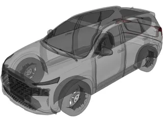 Hyundai Santa Fe (2021) 3D Model