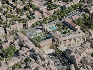 Aix-en-Provence City, France (2020) 3D Model