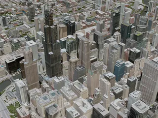 Chicago City, USA (2020) 3D Model