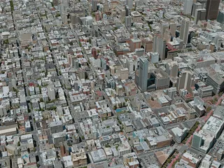 San Francisco City, USA (2020) 3D Model