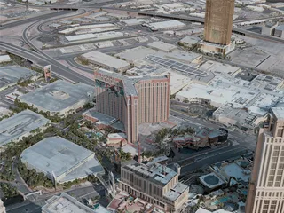 Las Vegas City, The Strip, USA (2020) 3D Model
