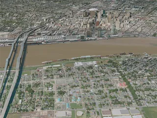 New Orleans City, USA (2020) 3D Model