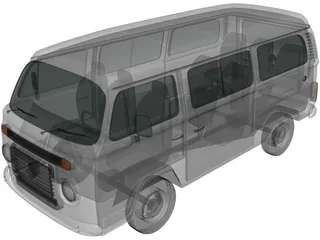 Volkswagen Kombi (2012) 3D Model