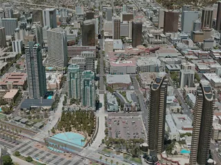 San Diego City, USA (2020) 3D Model