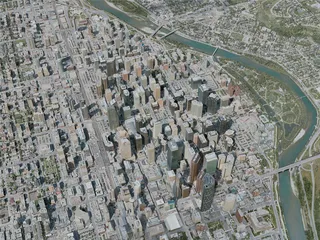 Calgary City, Canada (2020) 3D Model