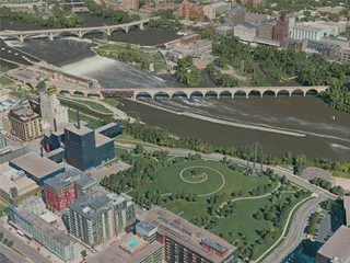 Minneapolis City, USA (2020) 3D Model