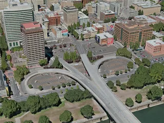 Portland City, OR, USA (2020) 3D Model