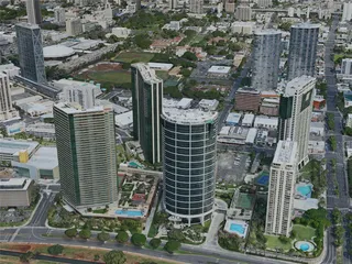 Honolulu City, HI, USA (2020) 3D Model