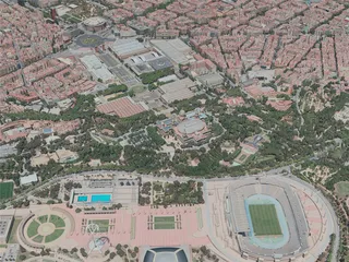 Barcelona City, Spain (2020) 3D Model