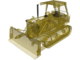 Caterpillar D7G Crawler Dozer (1989) 3D Model