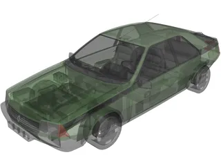 Renault Fuego (1980) 3D Model