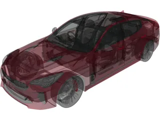 Kia Stinger GT (2017) 3D Model