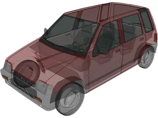 Daewoo Tico (1993) 3D Model
