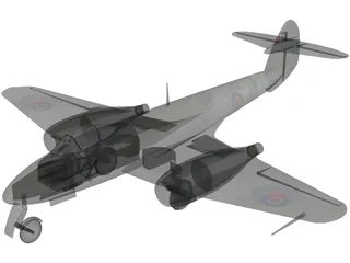 Gloster Meteor 3D Model