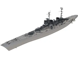 Stalingrad Battlecruiser 3D Model