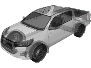 Toyota Hilux SRX (2019) 3D Model