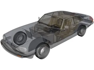 Jaguar XJ-S Coupe (1990) 3D Model