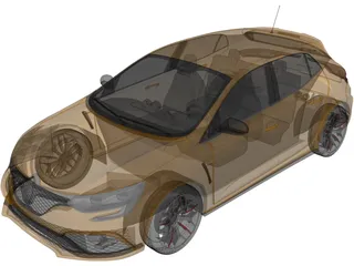 Renault Megane RS Trophy 300 Hatchback (2018) 3D Model