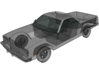 Chevrolet El Camino (1982) 3D Model