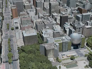 Nagoya City, Japan (2020) 3D Model