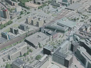 Eindhoven City, Netherlands (2020) 3D Model