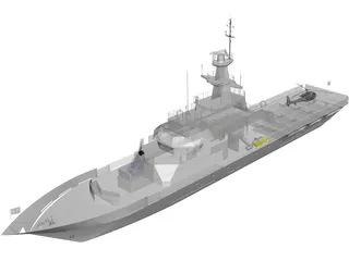 HMS Clyde (P257) 3D Model