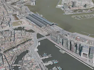 Amsterdam City, Netherlands (2020) 3D Model