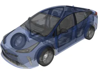 Toyota Prius TE (2019) 3D Model