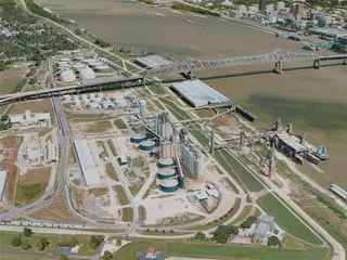 Baton Rouge City, USA (2020) 3D Model