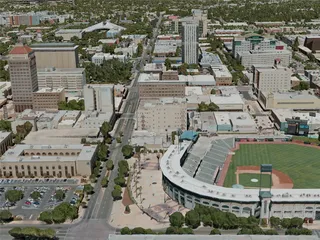 Fresno City, USA (2020) 3D Model