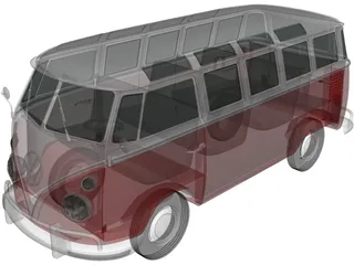 Volkswagen Transporter T1 (1950) 3D Model