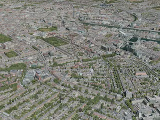 Dublin City, Ireland (2020) 3D Model