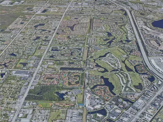 West Palm Beach City, FL, USA (2021) 3D Model